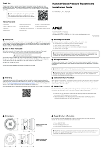 Thumbnail of document Guide - 1502 HU Hammer Union Pressure Transmitter